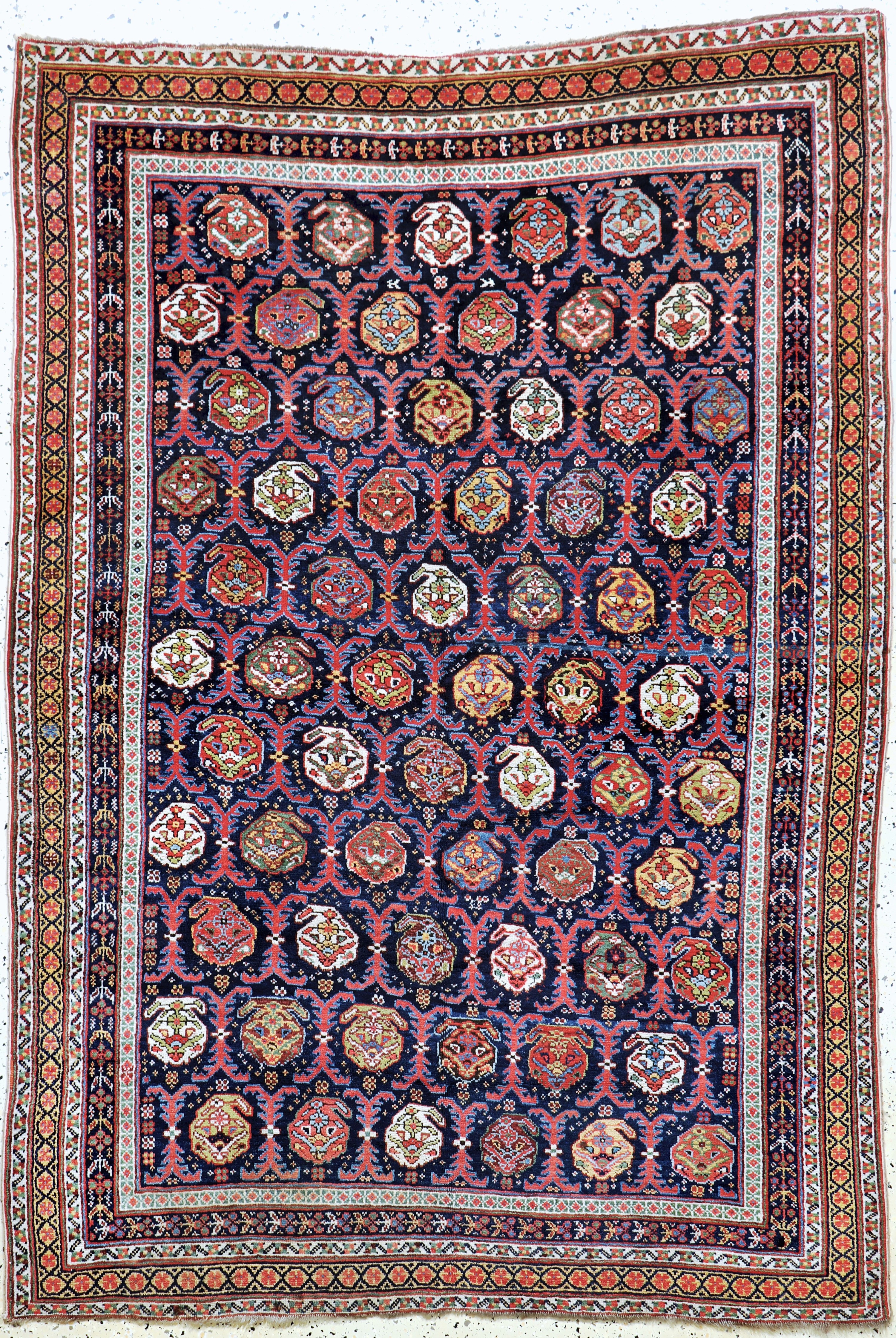 Image 27072920 - Antiker Afschar antik, Persien, 19.Jhd, Wolle auf Wolle, ca. 203 x 144 cm, EHZ: 2 ...
