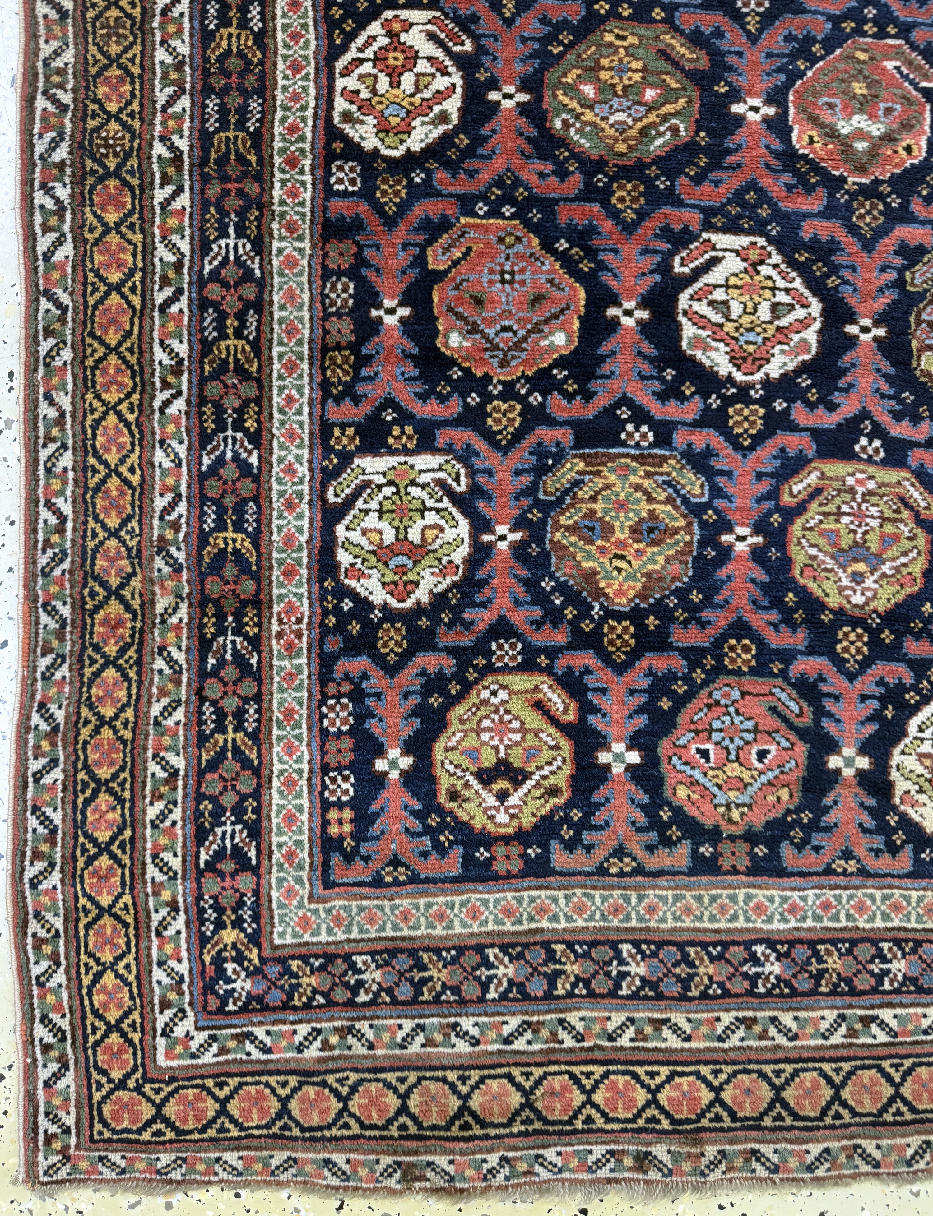 Detail b: Antiker Afschar antik, Persien, 19.Jhd, Wolle auf Wolle, ca. 203 x 144 cm, EHZ: 2