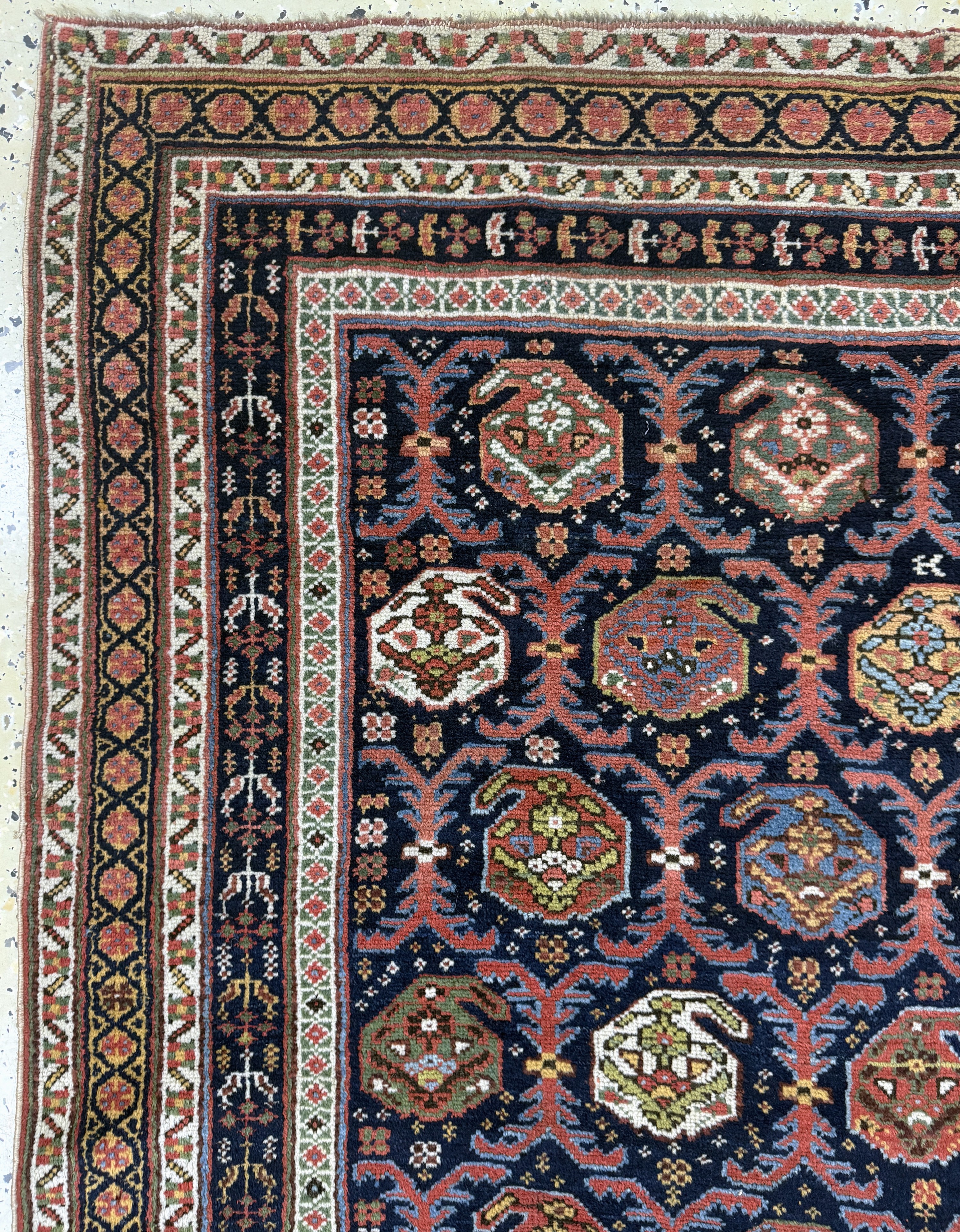 Detail c: Antiker Afschar antik, Persien, 19.Jhd, Wolle auf Wolle, ca. 203 x 144 cm, EHZ: 2