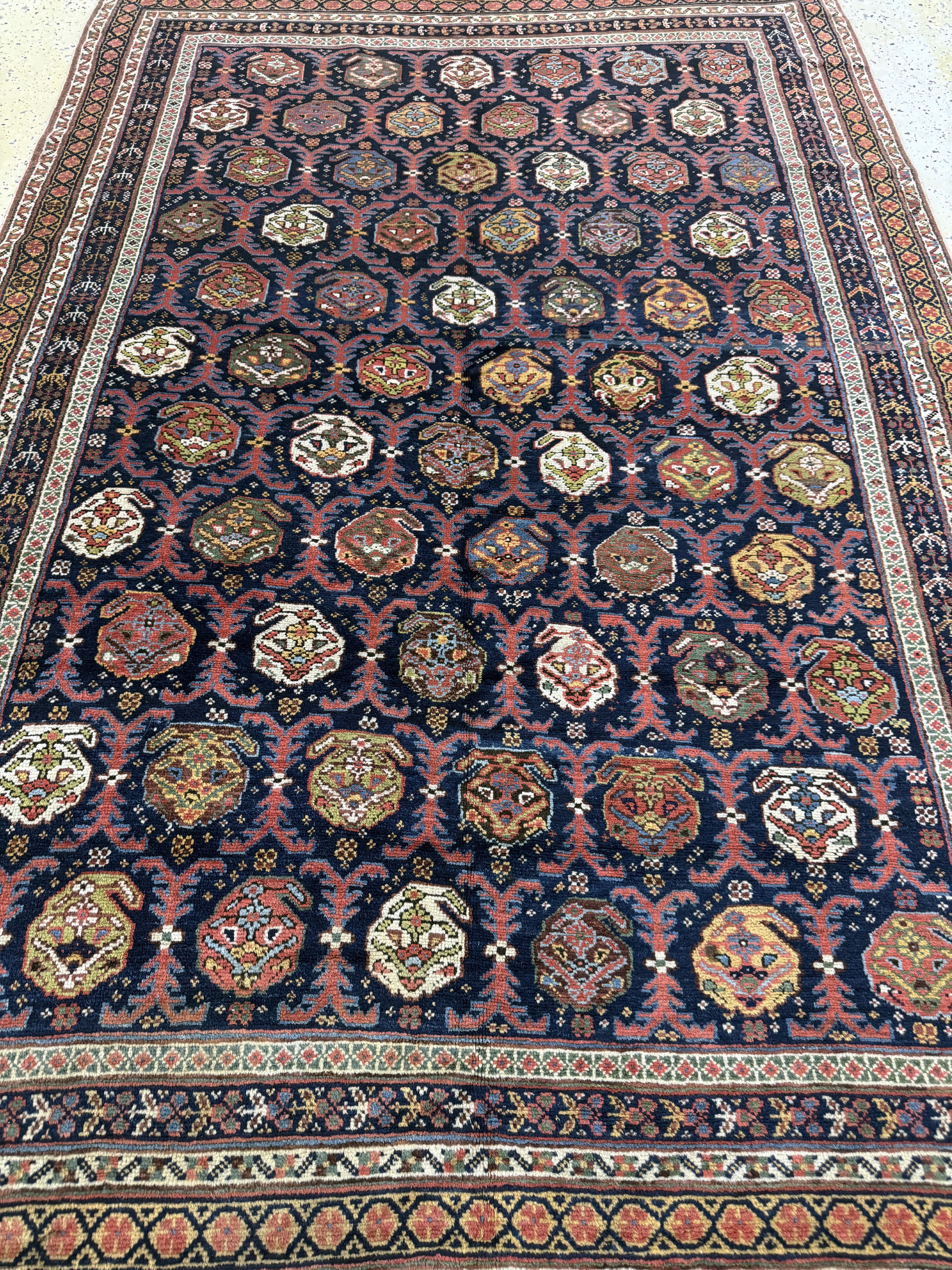 Detail f: Antiker Afschar antik, Persien, 19.Jhd, Wolle auf Wolle, ca. 203 x 144 cm, EHZ: 2