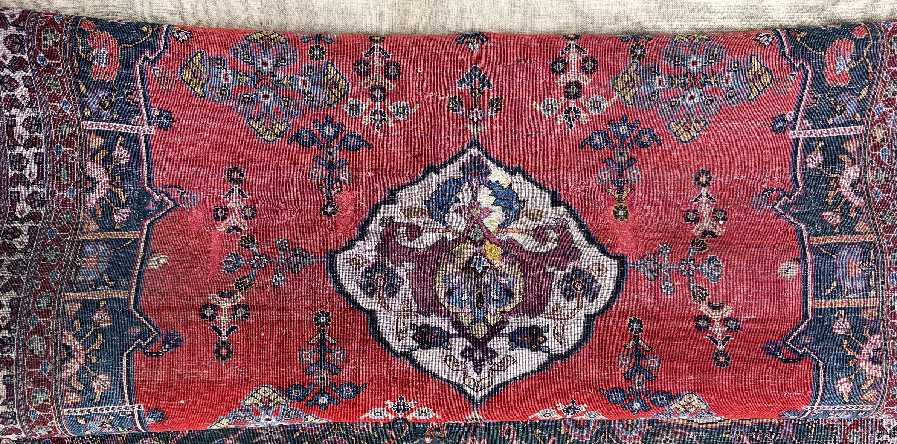 Detail f: Ghaschgai-Kashkuli fein antik, Persien, 19.Jh, Wolle auf Wolle, ca. 147 x 98 cm, EHZ: 2(restauriert)
