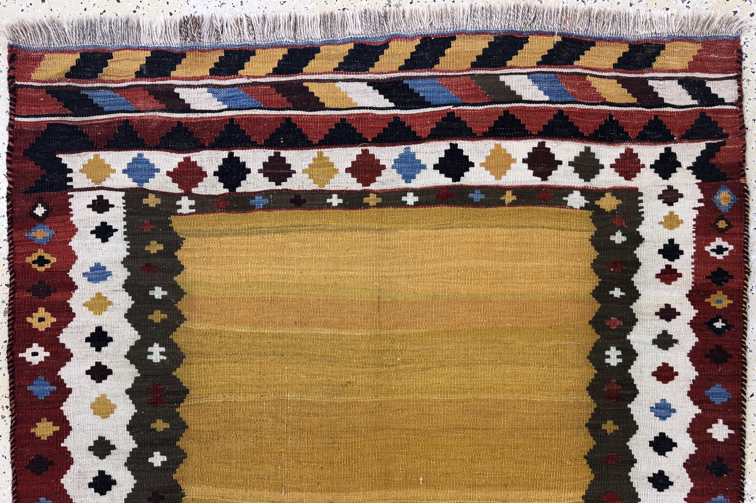 Detail a: Ghaschgai Kelim, Persien, Anfang 20.Jhd, Wolle auf Wolle, ca. 199 x 133 cm, EHZ: 2
