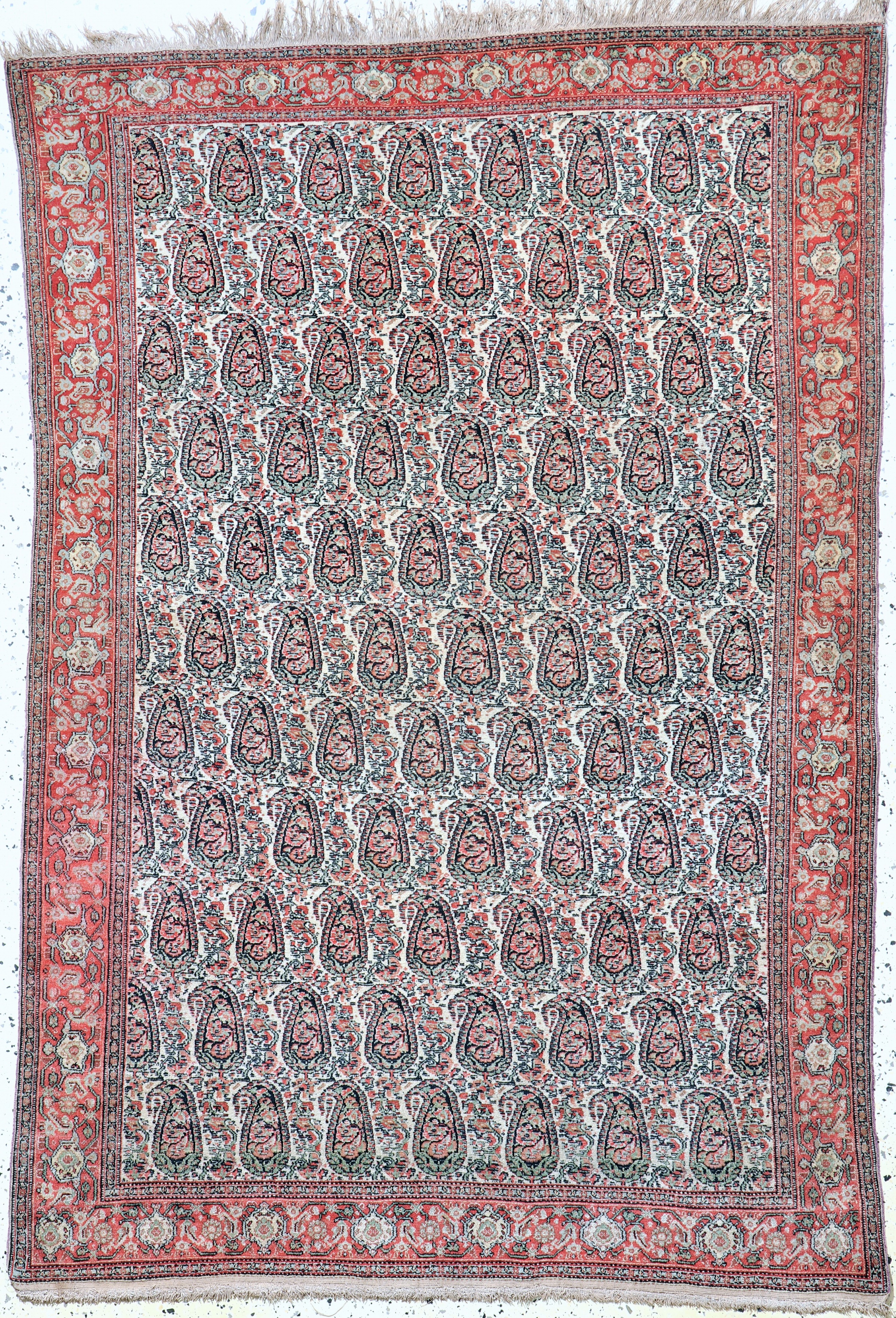 Image 27072936 - Antiker Senneh fein, Persien, 19.Jhd, Wolleauf Baumwolle, ca. 190 x 130 cm, EHZ: 2 ...