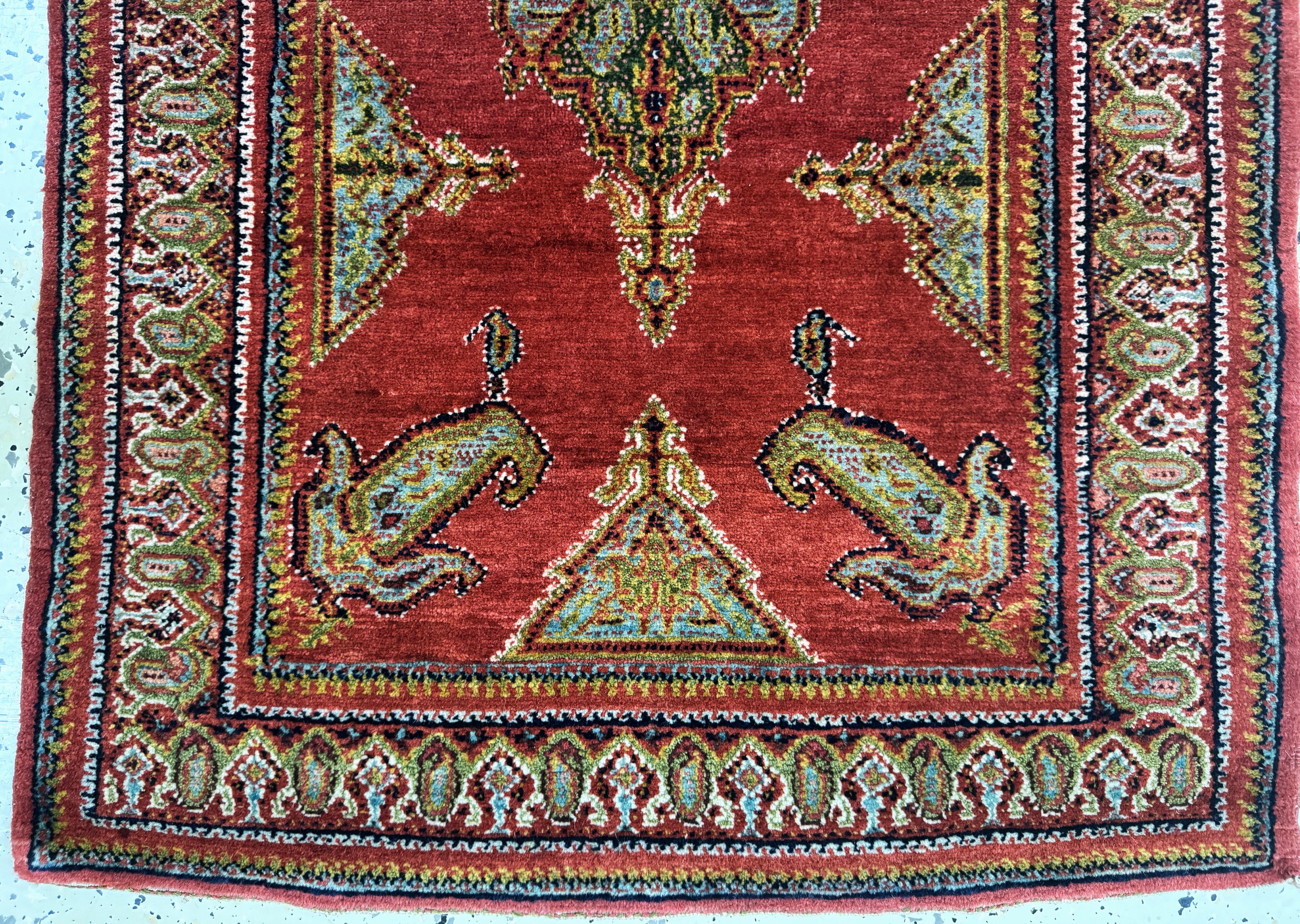 Detail b: Antiker Doroschk, Persien, um 1900, Wolle auf Baumwolle, ca. 122 x 75 cm, EHZ: 2