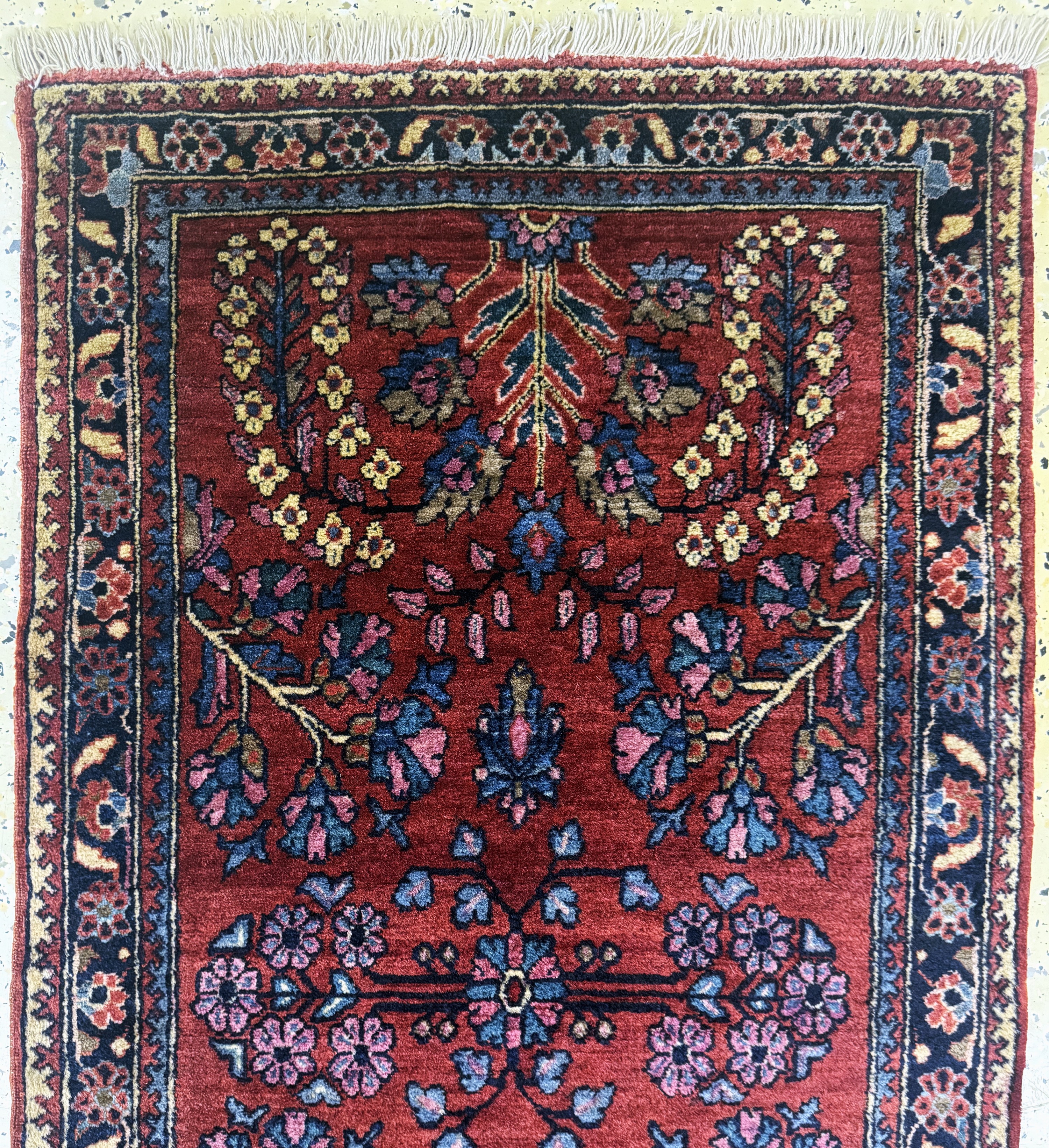 Detail a: Sarogh"Mohajeran"fein antik, Persien, um 1900, Manchester-Korkwolle, ca. 123 x 64 cm, EHZ: 2