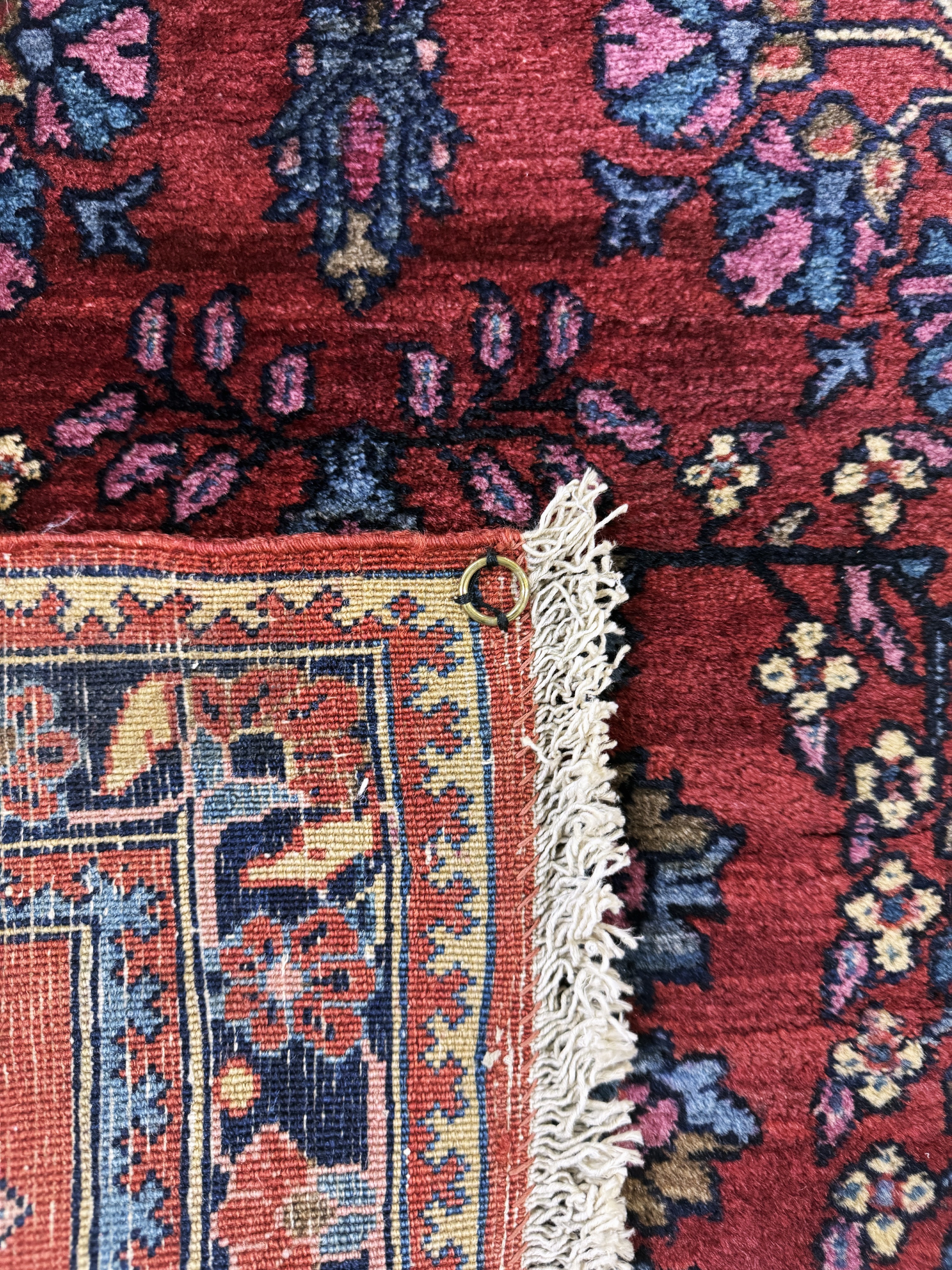 Detail d: Sarogh"Mohajeran"fein antik, Persien, um 1900, Manchester-Korkwolle, ca. 123 x 64 cm, EHZ: 2