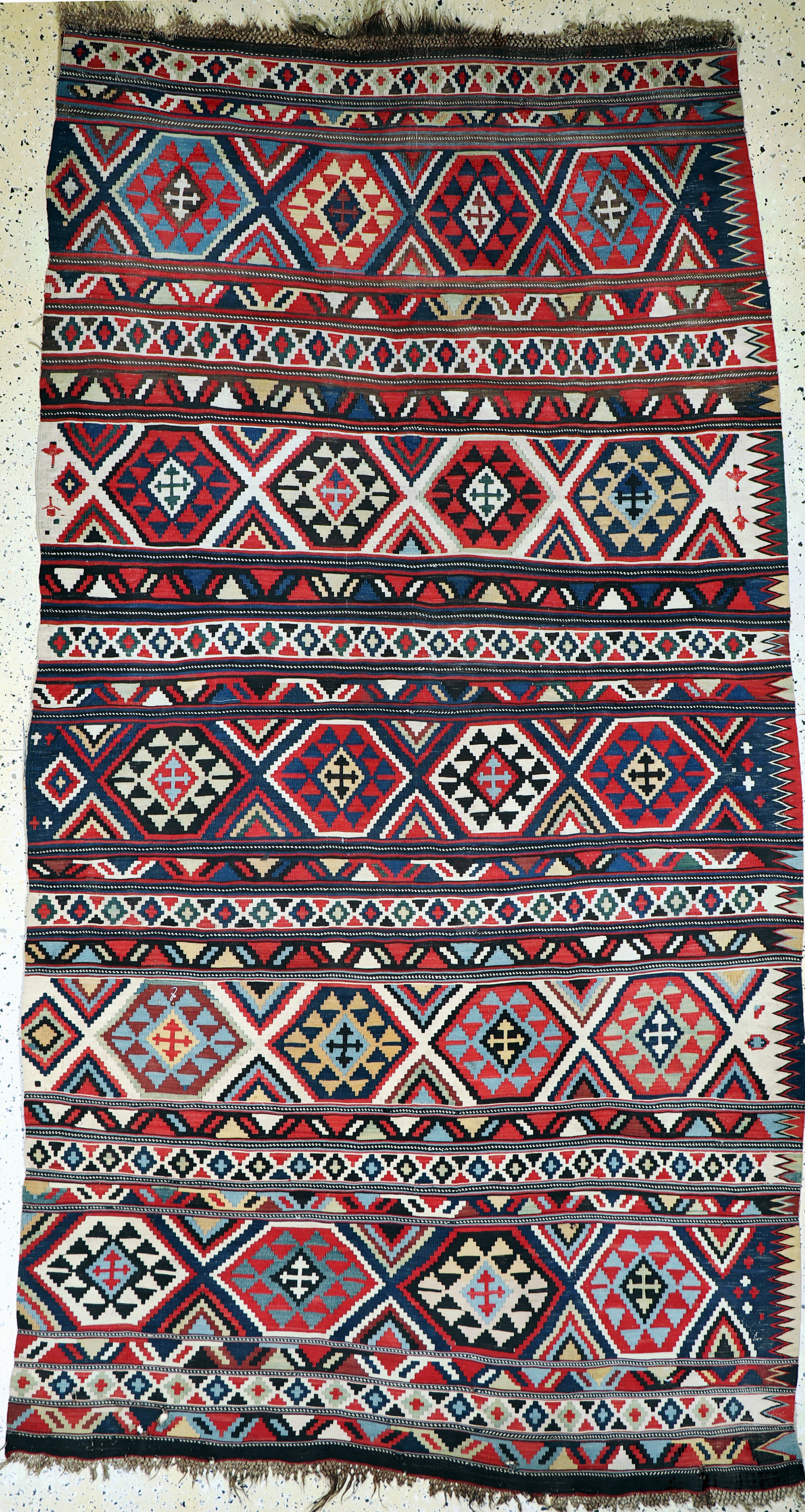 Image 27072973 - Antiker Schirwan Kelim, Kaukasus, 19.Jhd, Wolle auf Wolle, ca. 285 x 160 cm, EHZ: ...