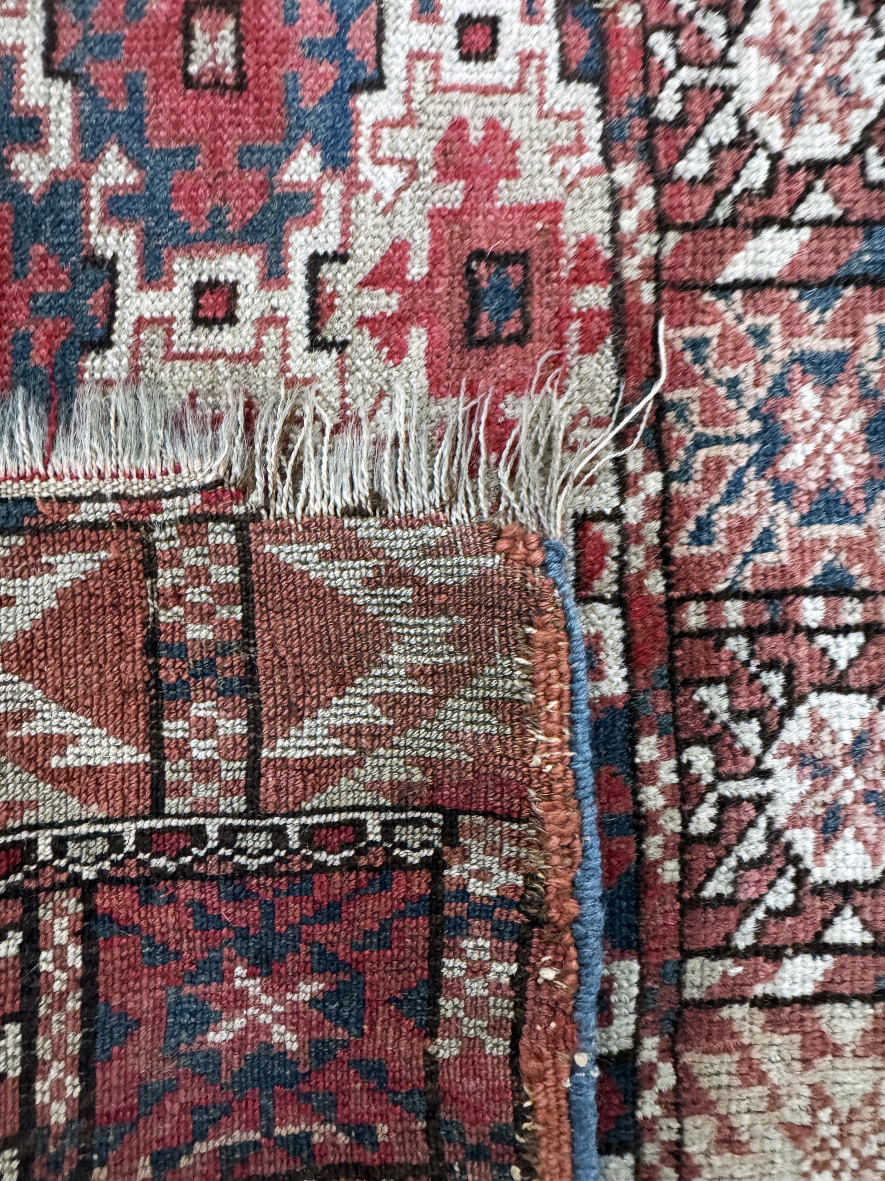 Detail c: 2 Lots Taschenfront antik, Persien & Turkmenistan, um 1900, Wolle auf Wolle, ca. 74x 55 cm, EHZ: 3