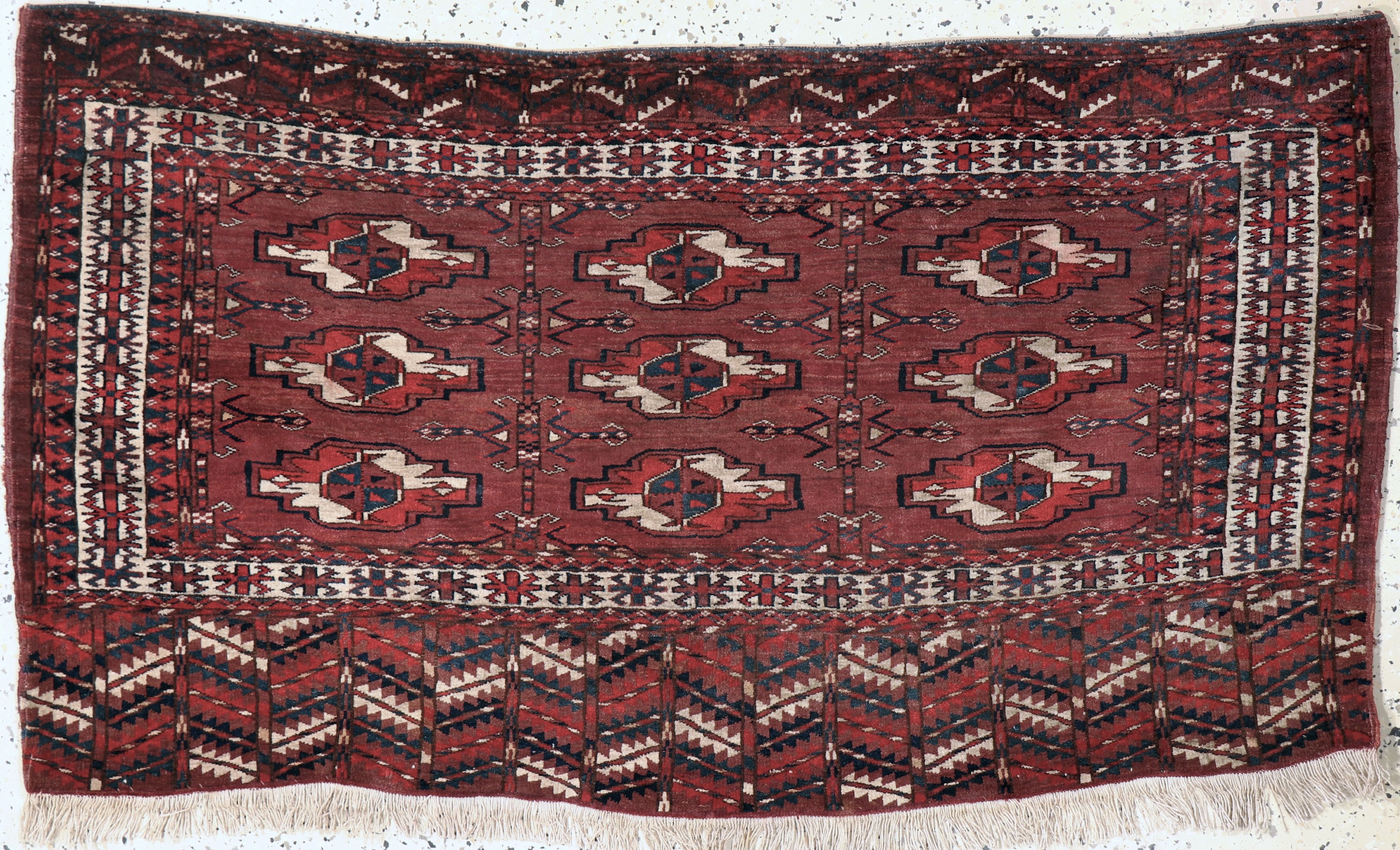 Image 27072987 - Tschowal antik, Turkmenistan, um 1900, Wolle auf Wolle, ca. 138 x 80 cm, EHZ: 2 ...