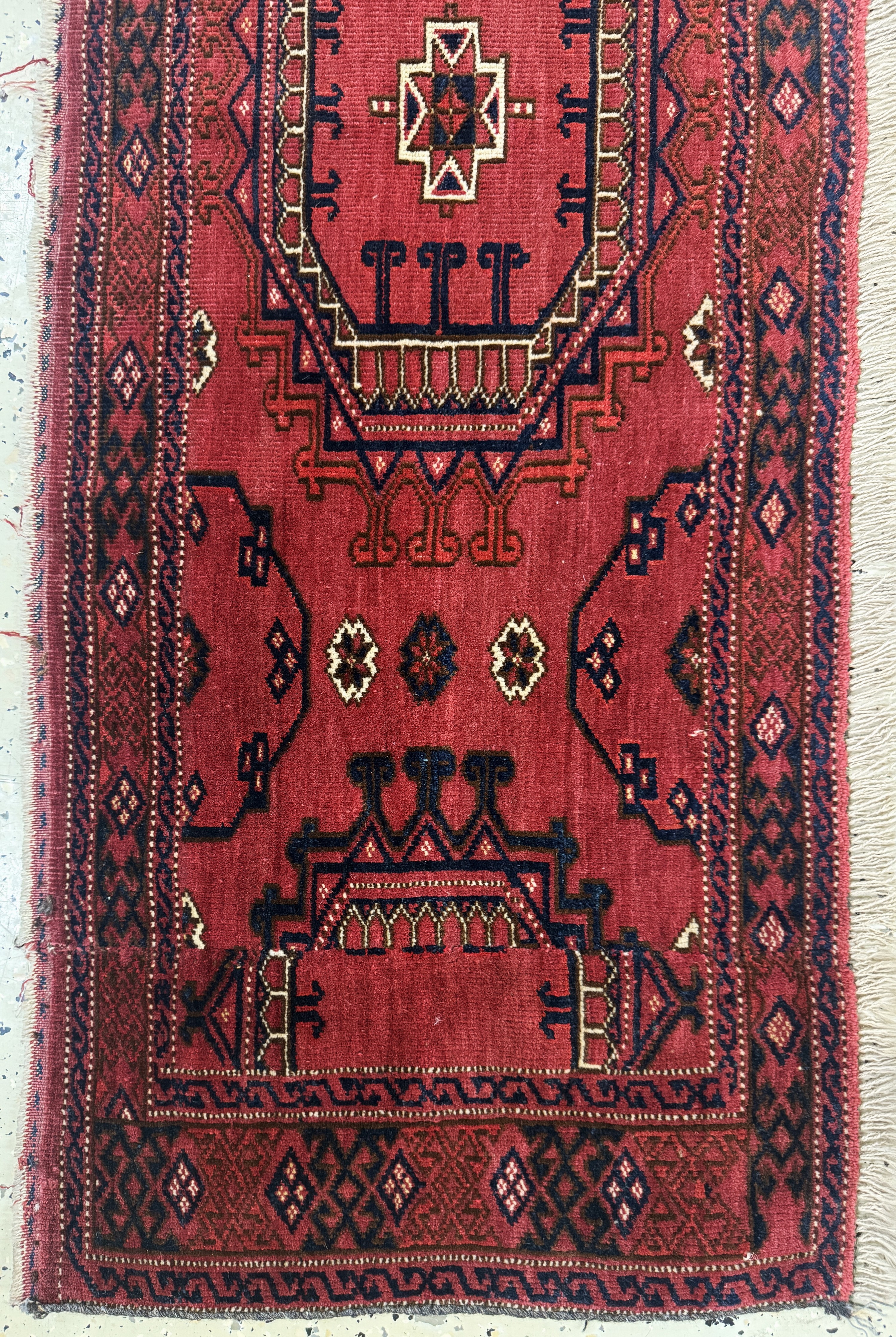Detail e: 2 Lots Torba antik, Turkmenistan, 19.Jhd, Wolle auf Wolle, ca. 133 x 45 cm, EHZ: 3