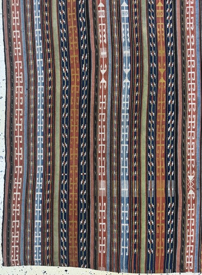 27072905b - Nomaden-Decke´Djajim, Persien, Anfang 20.Jhd, Wolle auf Wolle, ca. 170 x 155 cm, EHZ: ...