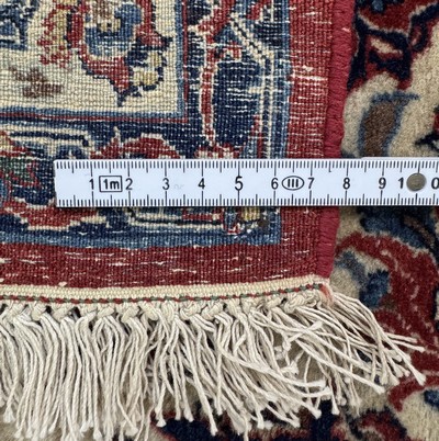 27072907h - Esfahan´Shooreshi´fein alt, Persien, Anfang20.Jhd, Korkwolle auf Baumwolle, ca. 235 x ...