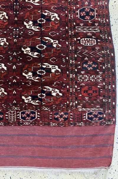 27072919a - Feine Tekke Hauptteppich antik, Turkmenistan, 19.Jhd, Wolle auf Wolle, ca. 260 x 185 cm, ...