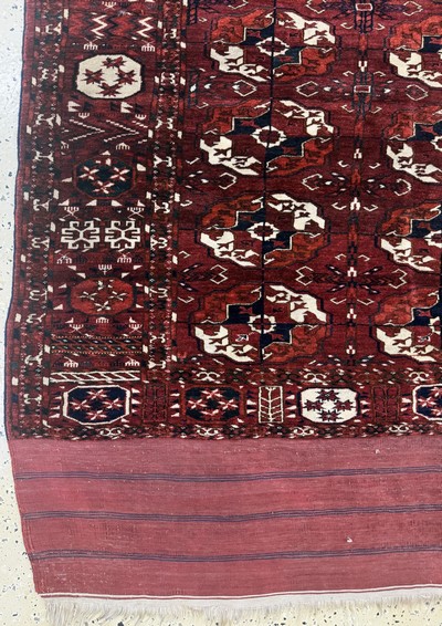 27072919b - Feine Tekke Hauptteppich antik, Turkmenistan, 19.Jhd, Wolle auf Wolle, ca. 260 x 185 cm, ...