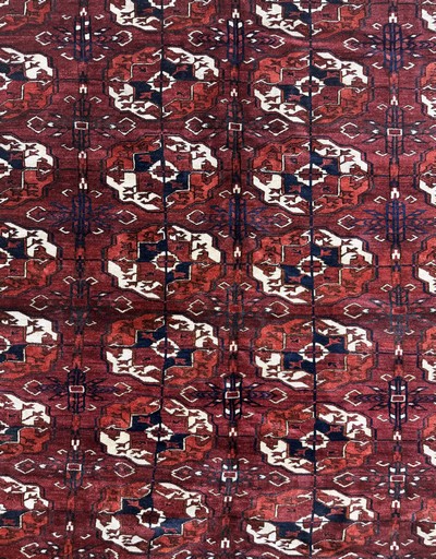 27072919e - Feine Tekke Hauptteppich antik, Turkmenistan, 19.Jhd, Wolle auf Wolle, ca. 260 x 185 cm, ...