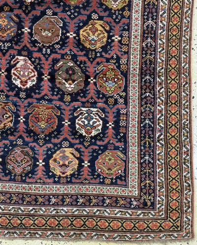27072920a - Antiker Afschar antik, Persien, 19.Jhd, Wolle auf Wolle, ca. 203 x 144 cm, EHZ: 2 ...
