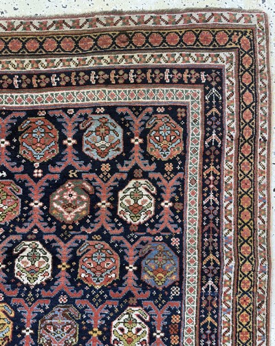 27072920d - Antiker Afschar antik, Persien, 19.Jhd, Wolle auf Wolle, ca. 203 x 144 cm, EHZ: 2 ...