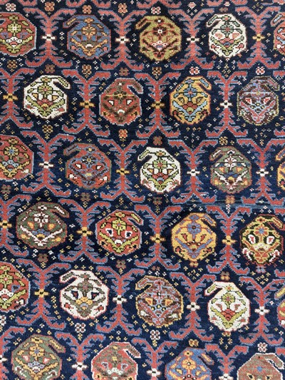 27072920e - Antiker Afschar antik, Persien, 19.Jhd, Wolle auf Wolle, ca. 203 x 144 cm, EHZ: 2 ...