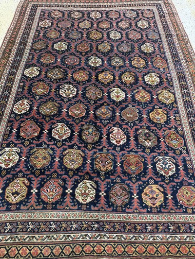 27072920f - Antiker Afschar antik, Persien, 19.Jhd, Wolle auf Wolle, ca. 203 x 144 cm, EHZ: 2 ...