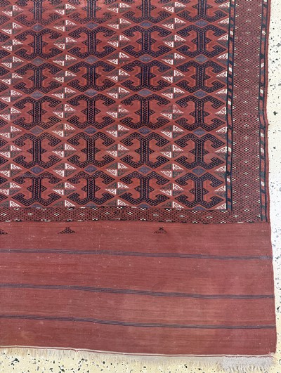 27072922a - Antiker Sumakh, Turkmenistan, 19.Jhd, Wolleauf Wolle, ca. 303 x 187 cm, EHZ: 2 ...