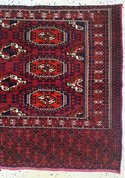 27072929a - Salor-Tschowal antik, Turkmenistan, 19.Jhd,Wolle auf Wolle, ca. 141 x 77 cm, EHZ: 2 ...