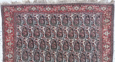 27072936a - Antiker Senneh fein, Persien, 19.Jhd, Wolleauf Baumwolle, ca. 190 x 130 cm, EHZ: 2 ...