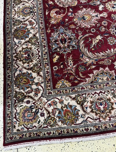 27072945b - Tabriz old Persia, signed#´Hanifizaden#´, mid-20th century, wool on cotton, approx. 385 x ...