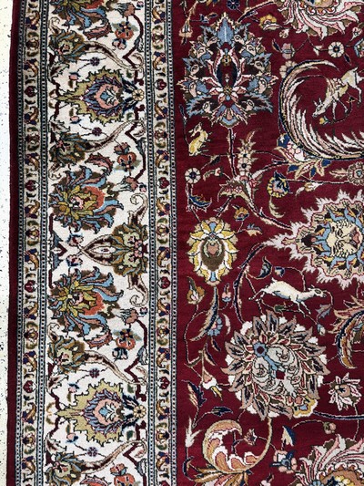 27072945c - Tabriz old Persia, signed#´Hanifizaden#´, mid-20th century, wool on cotton, approx. 385 x ...