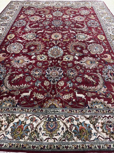 27072945j - Tabriz old Persia, signed#´Hanifizaden#´, mid-20th century, wool on cotton, approx. 385 x ...