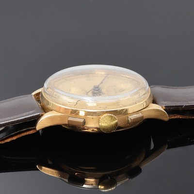 27072966b - IOTA Schaltradchronograph in RoseG 750/000, Schweiz um 1950, Handaufzug, Boden u. ...