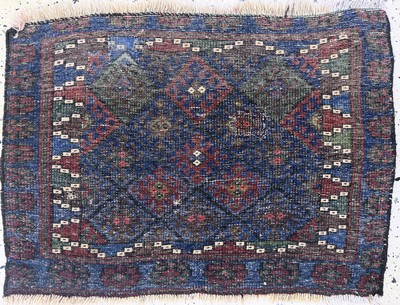 27072976a - ´Jaf´antik, Persien, 19.Jhd, Wolle auf Wolle, ca. 80 x 60 cm, EHZ: 3(restauriert) ...