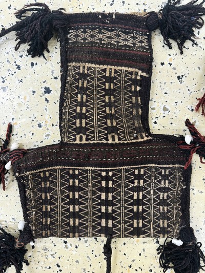 27072979a - 2 Lots Belutsch Taschen, Persien, um 1900, Wolle auf Wolle, ca. 100 x 63 cm & ca. 45 x ...