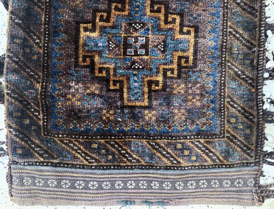 27072979d - 2 Lots Belutsch Taschen, Persien, um 1900, Wolle auf Wolle, ca. 100 x 63 cm & ca. 45 x ...