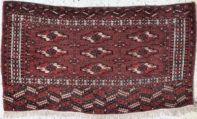 Image Tschowal antik, Turkmenistan, um 1900, Wolle auf Wolle, ca. 138 x 80 cm, EHZ: 2 ...