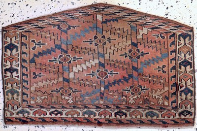 Image Asmalyk antik, Turkmenistan, 19.Jhd, Wolle auf Wolle, ca. 70 x 46 cm, EHZ: ...