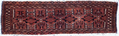 Image Saryk Torba antik, Turkmenistan, 19.Jhd, Wolle auf Wolle, ca. 116 x 35 cm, EHZ: 3 ...