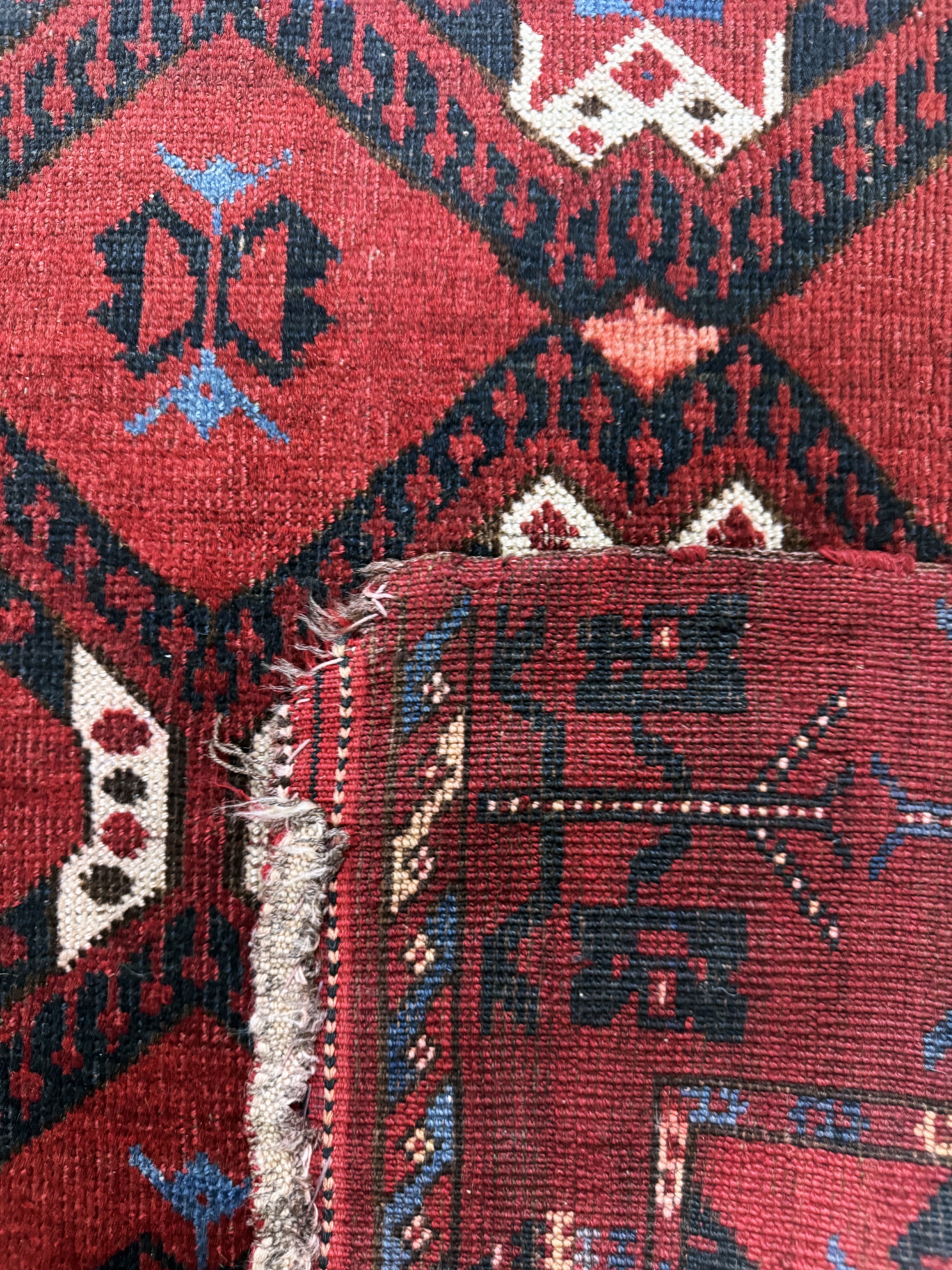 Detail d: Beschir Tschowal antik, Turkmenistan, 19.Jhd, Wolle auf Wolle, ca. 170 x 100 cm, EHZ: 3-4