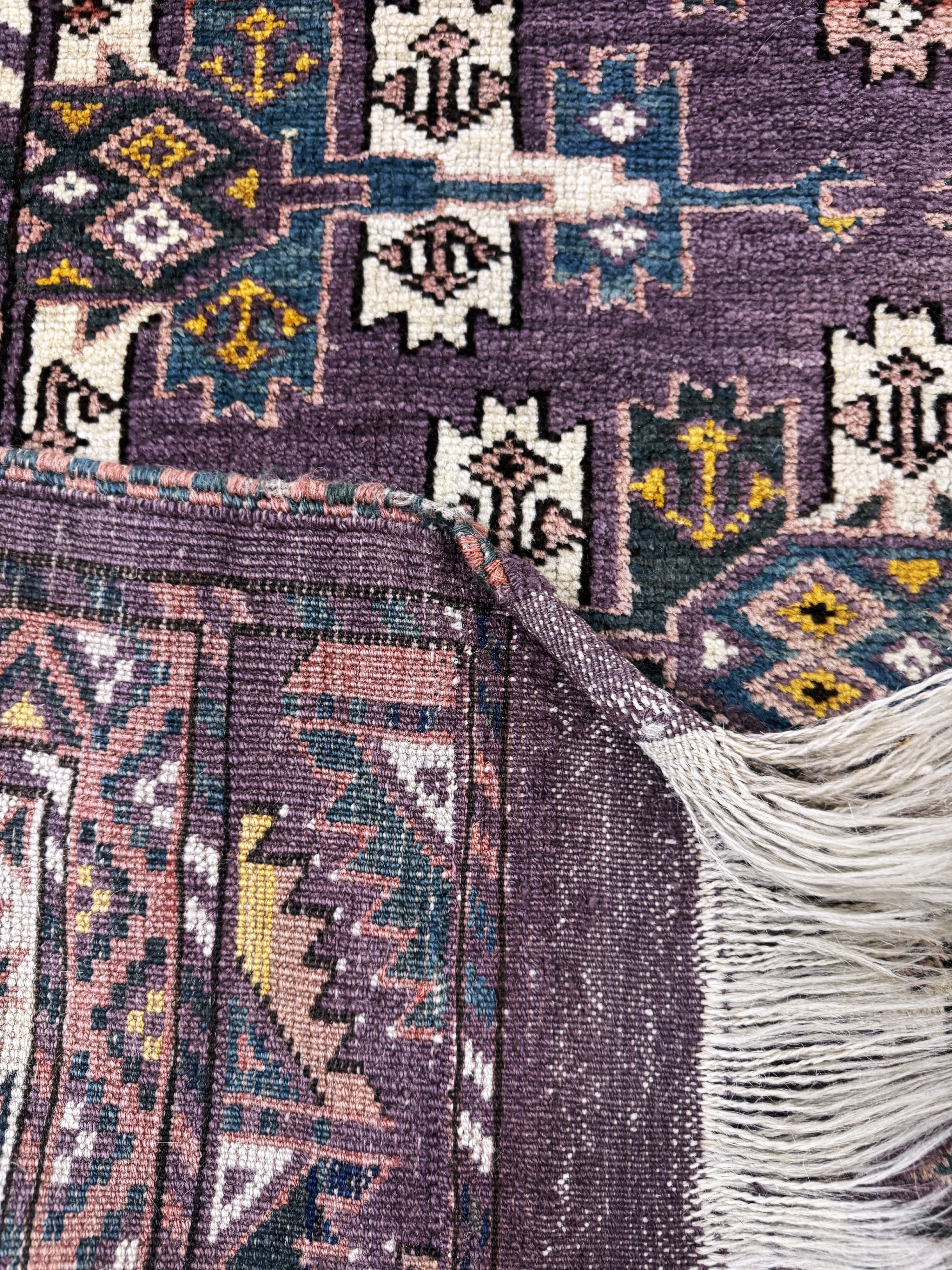 Detail f: Yomud antik, Turkmenistan, um 1900, Wolle auf Wolle, ca. 248 x 170 cm, EHZ: 2(restauriert)