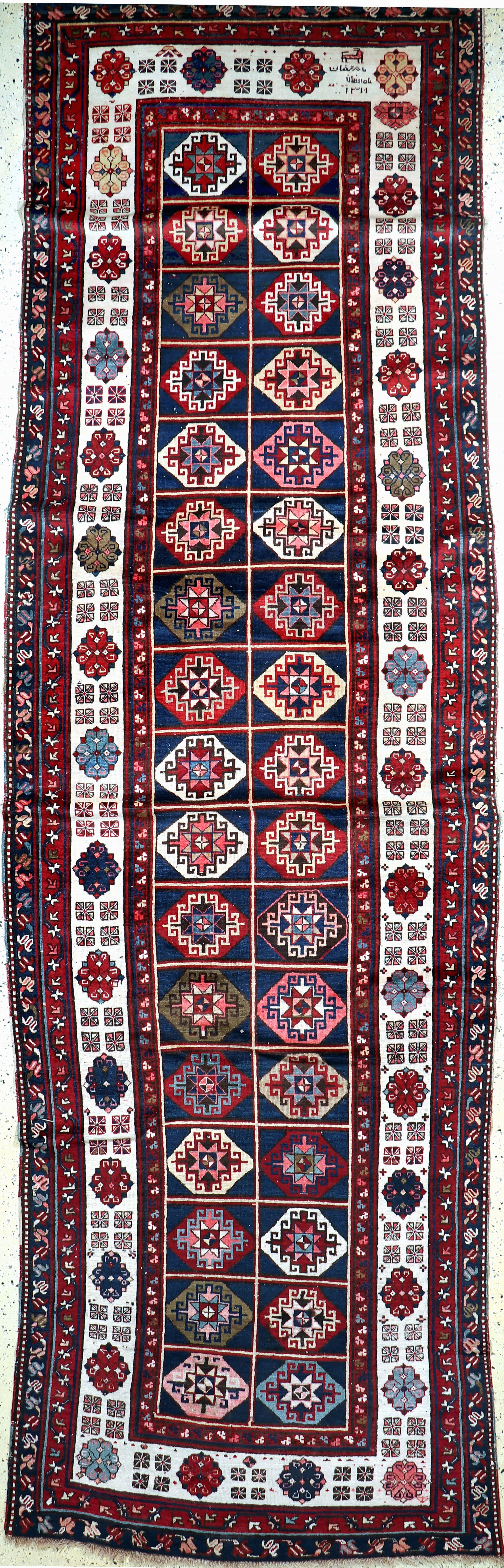 Image 27073035 - Antiker´Talisch´Kazak, Kaukasus, datiert 1311(1889), Wolle auf Wolle, ca. 460 x 146 ...