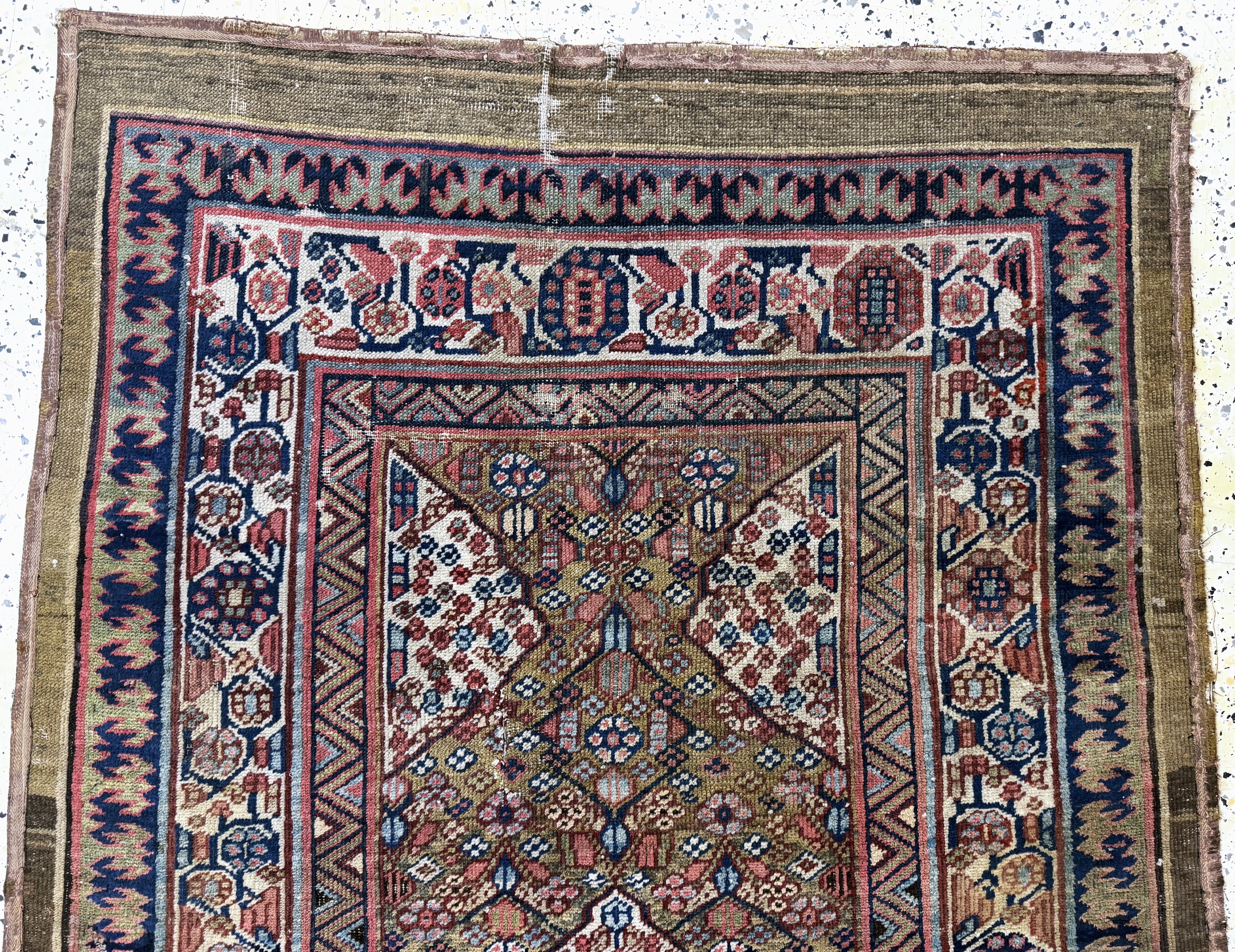 Detail a: Antiker Sarab, Persien, 19.Jhd, Wolle auf Baumwolle, ca. 334 x 123 cm, EHZ: 4