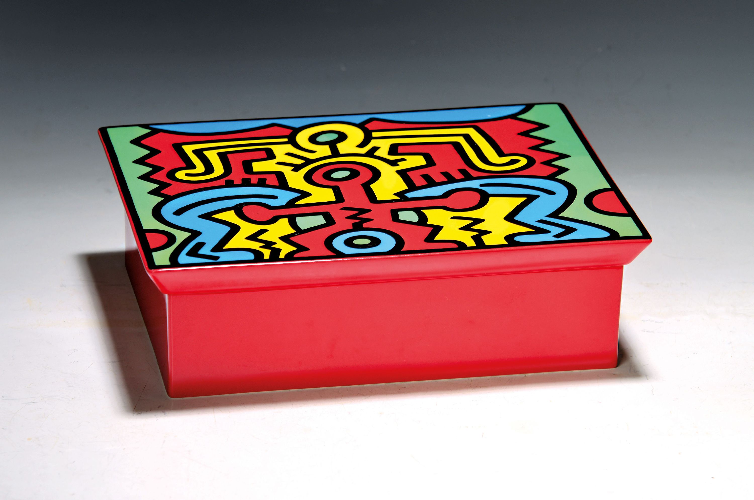Image 27073042 - Deckeldose, Keith Haring x Villeroy & Boch, Edition No.2 Spirit of Art, 1992, Porzellan, ...