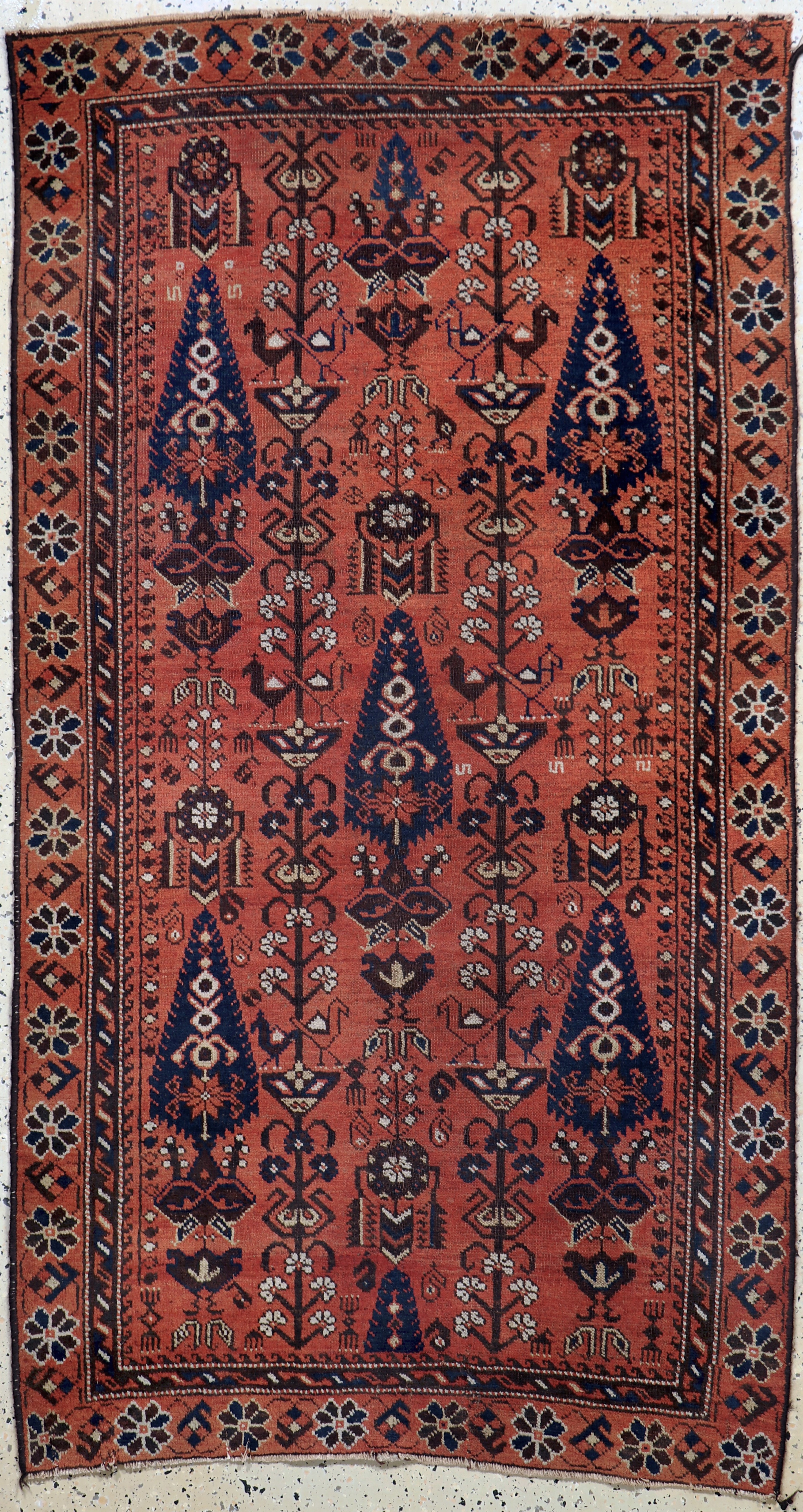 Image 27073047 - Baloch antique, Persia, around 1900, wool on cotton, approx. 202 x 108 cm, condition: 3 ...