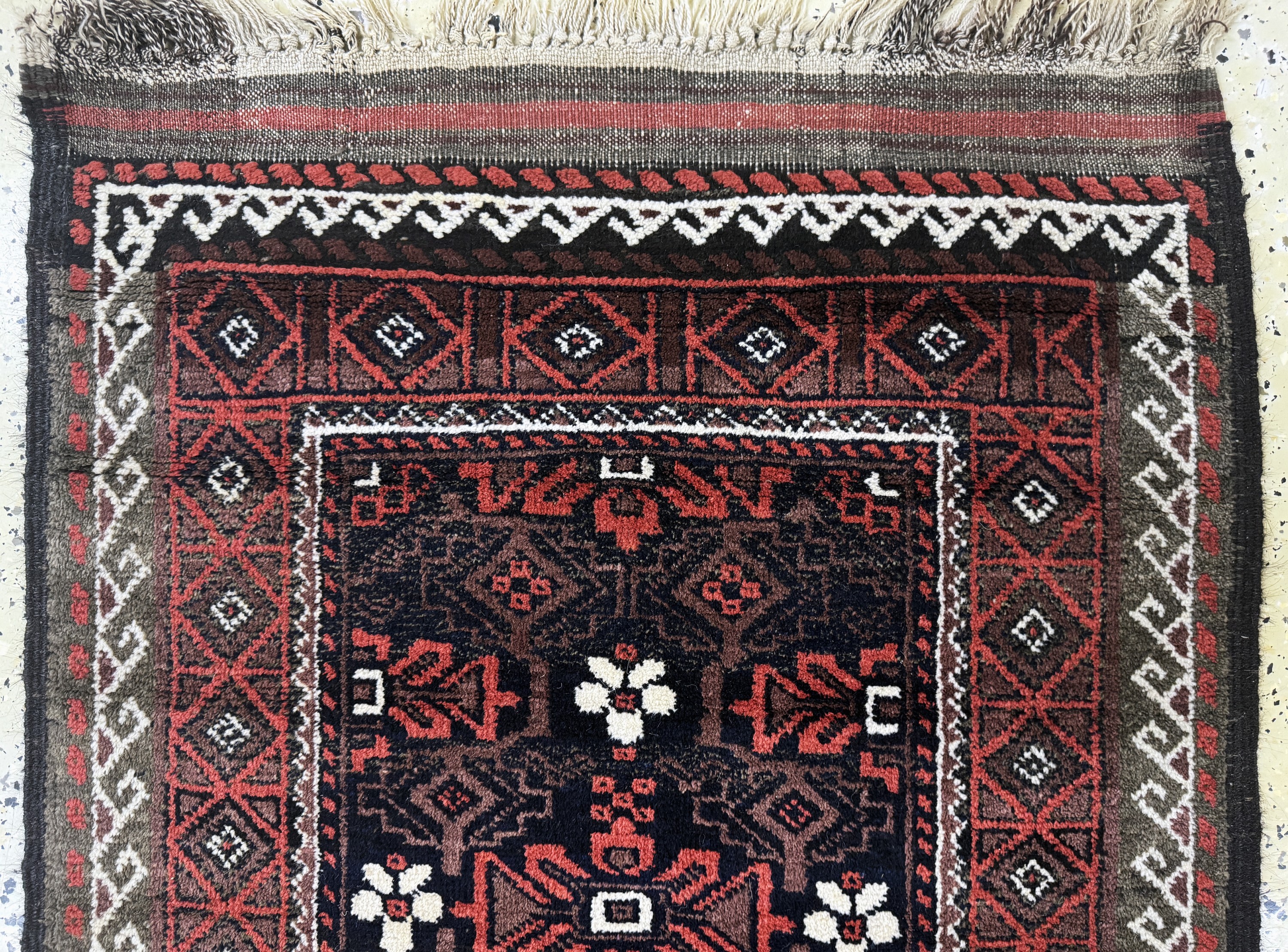 Detail a: Belutsch antik, Persien, um 1900, Wolle aufWolle, ca. 142 x 80 cm, EHZ: 2