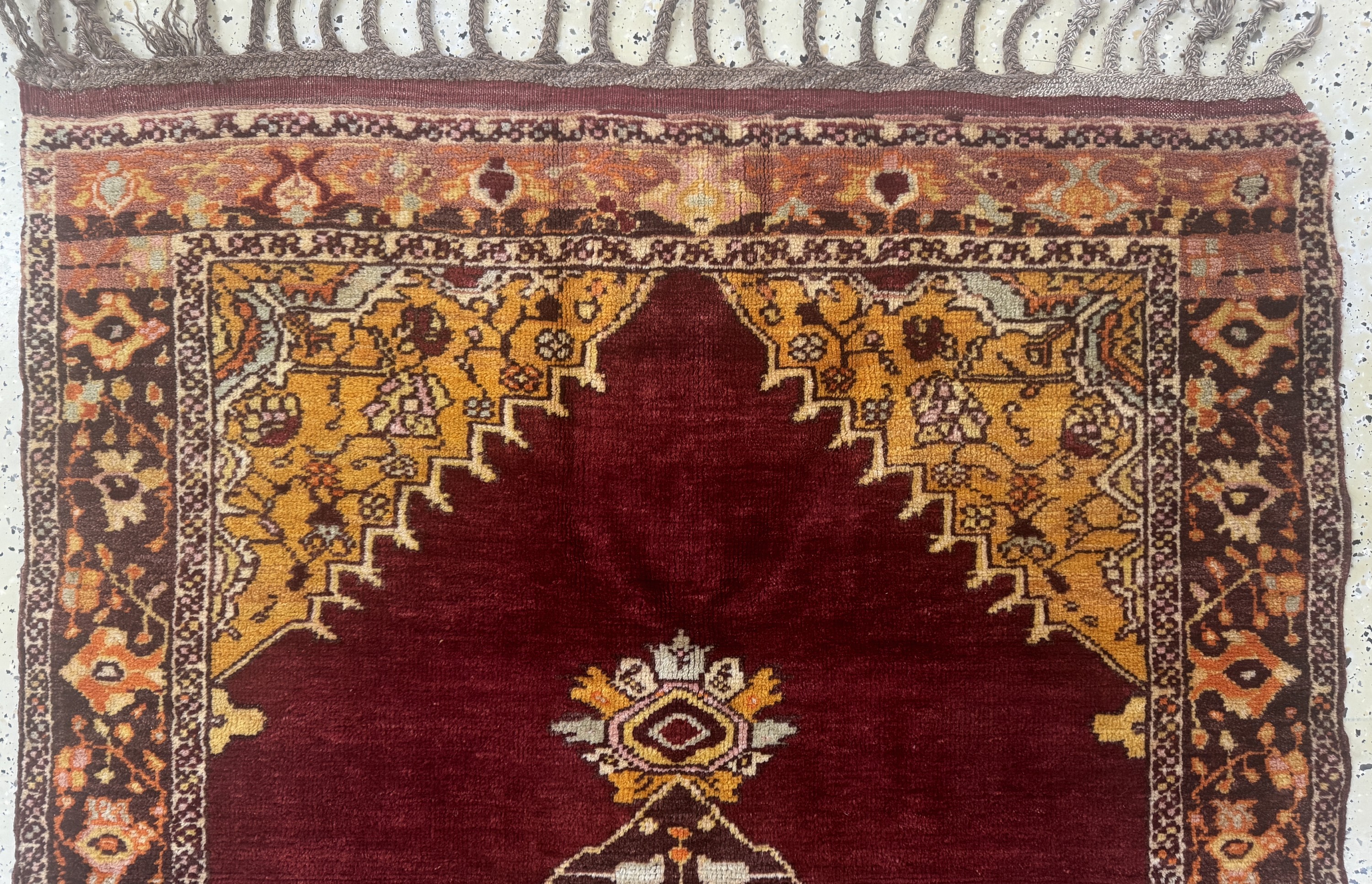Detail a: Yahyaleh alt, Türkei, Mitte 20.Jhd, Wolle auf Wolle, ca. 170 x 113 cm, EHZ: 2