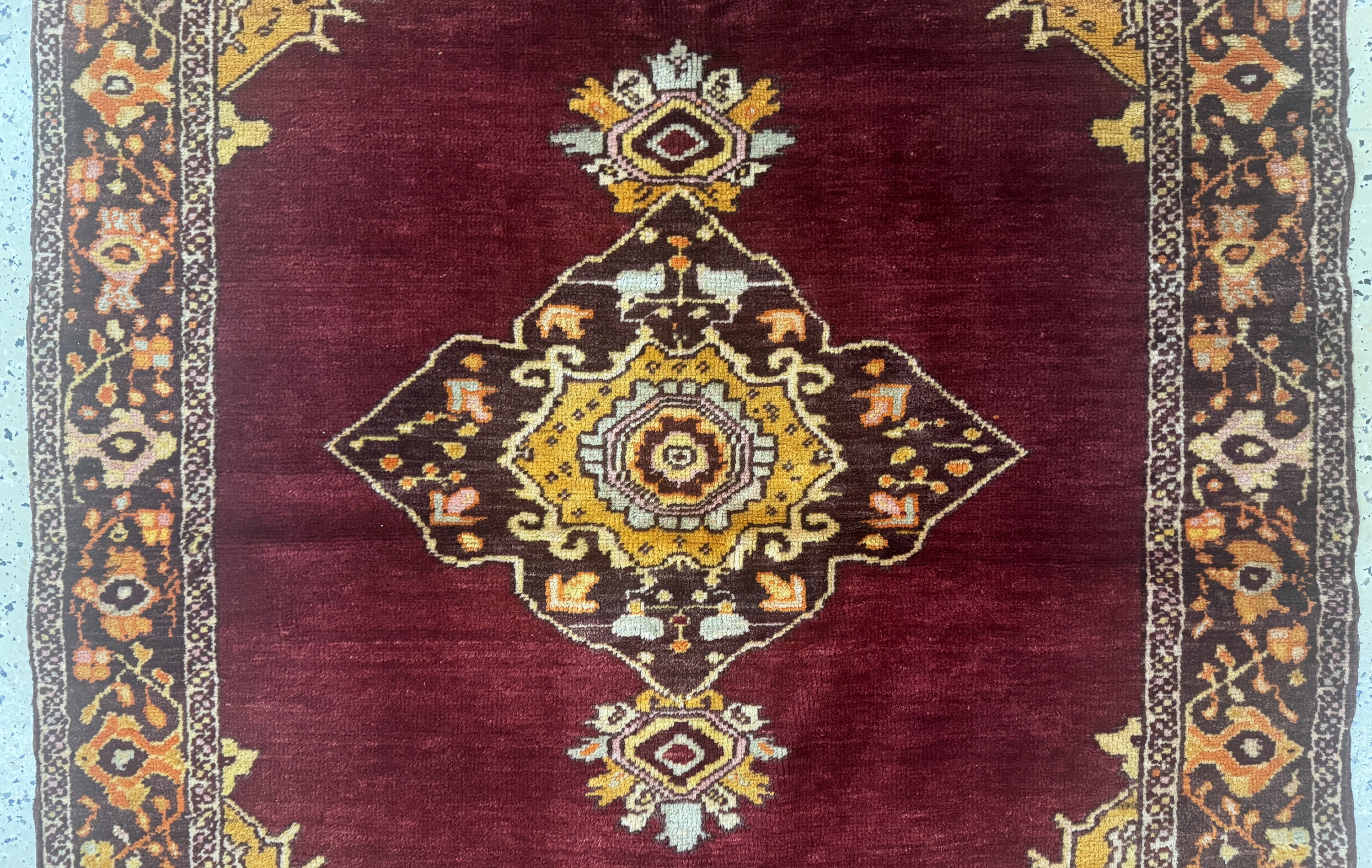 Detail b: Yahyaleh alt, Türkei, Mitte 20.Jhd, Wolle auf Wolle, ca. 170 x 113 cm, EHZ: 2