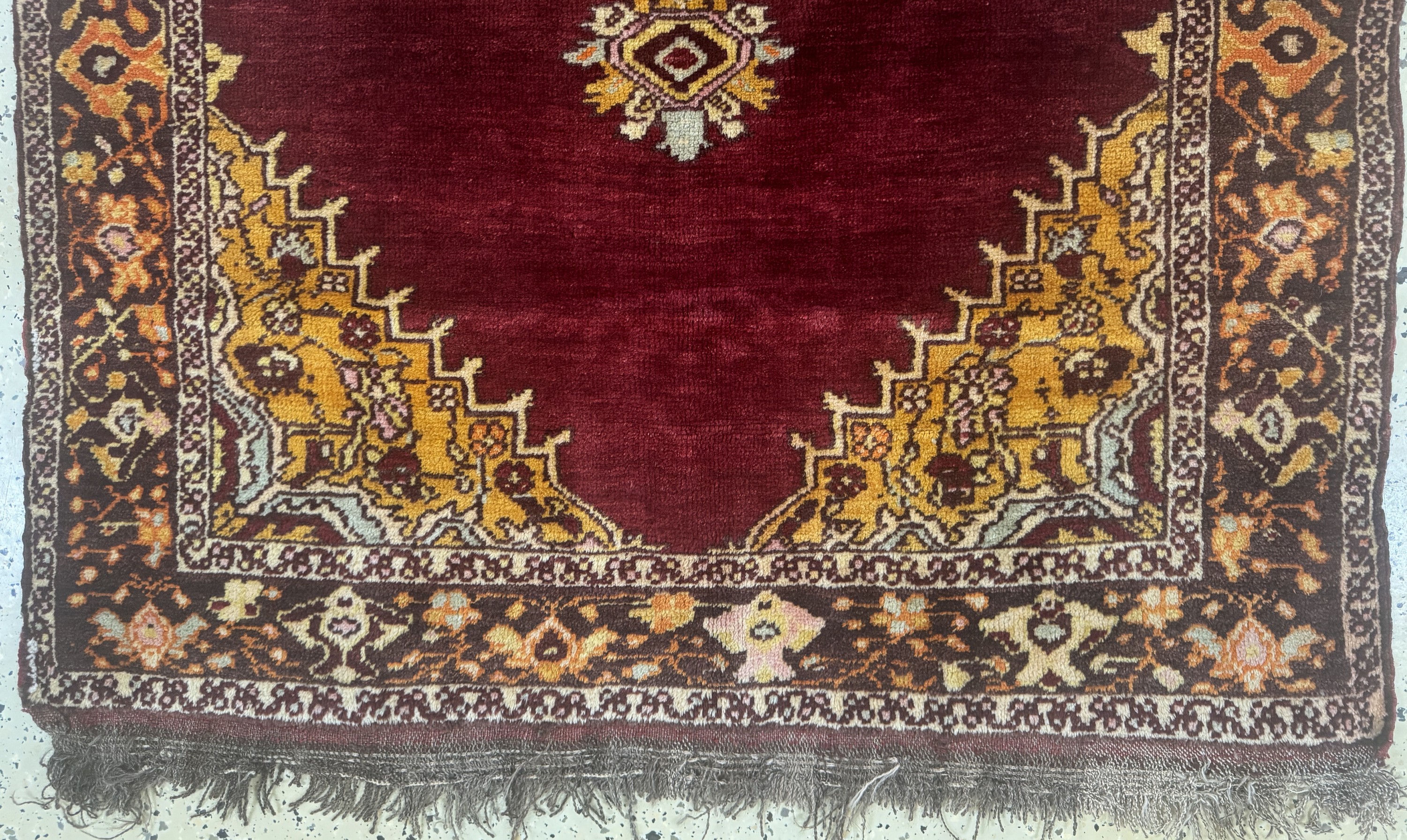 Detail c: Yahyaleh alt, Türkei, Mitte 20.Jhd, Wolle auf Wolle, ca. 170 x 113 cm, EHZ: 2