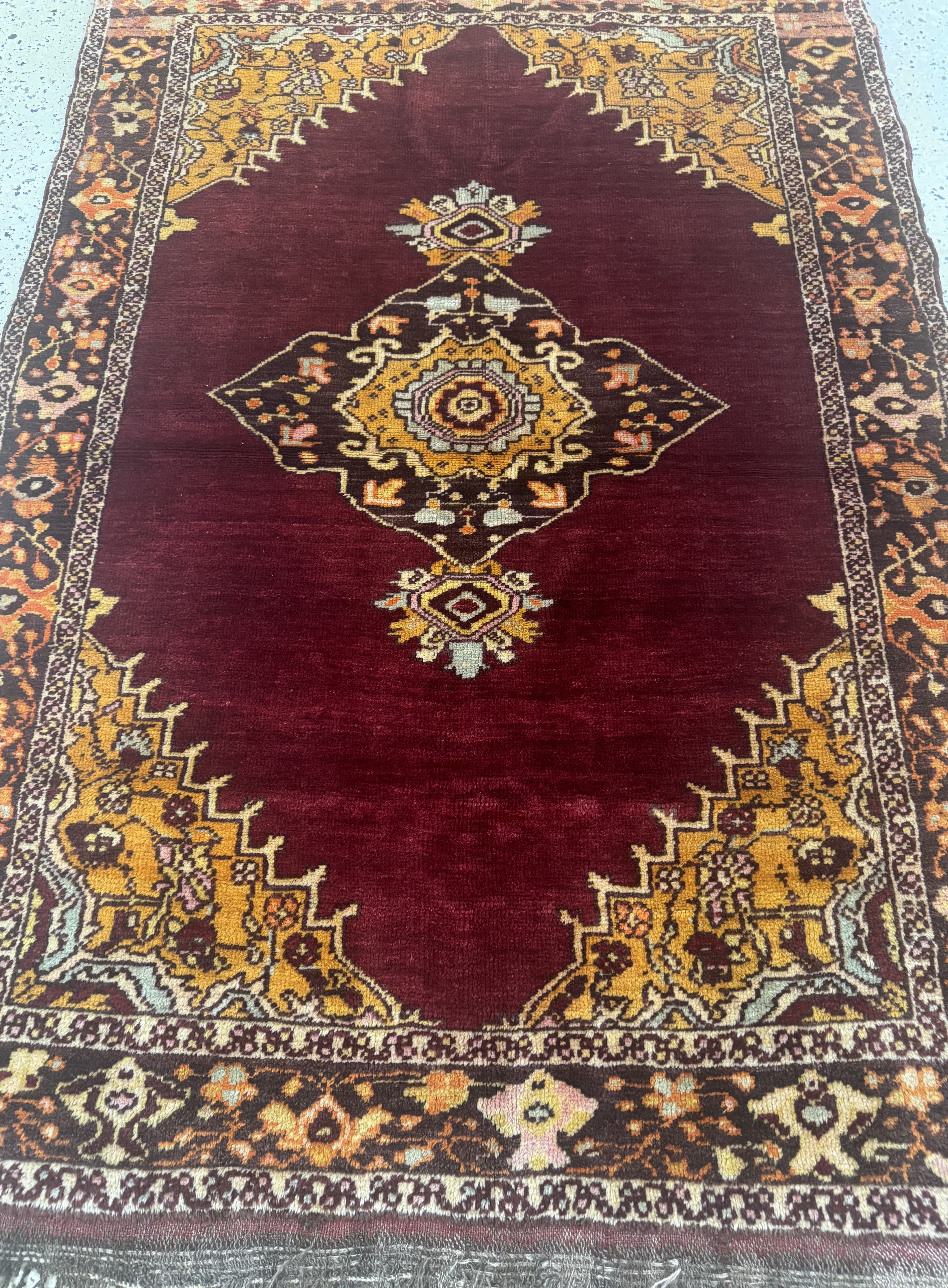 Detail d: Yahyaleh alt, Türkei, Mitte 20.Jhd, Wolle auf Wolle, ca. 170 x 113 cm, EHZ: 2