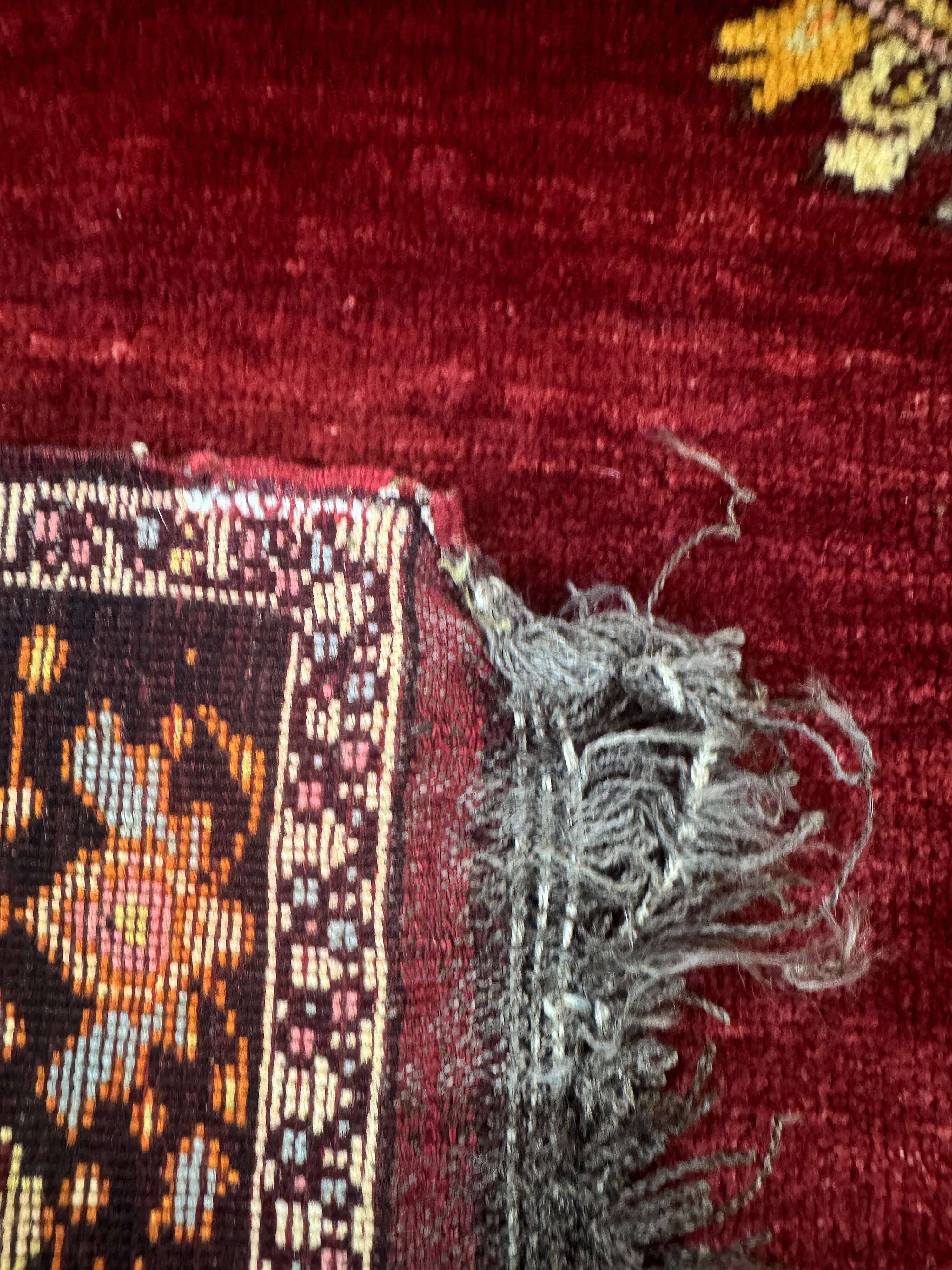 Detail e: Yahyaleh alt, Türkei, Mitte 20.Jhd, Wolle auf Wolle, ca. 170 x 113 cm, EHZ: 2