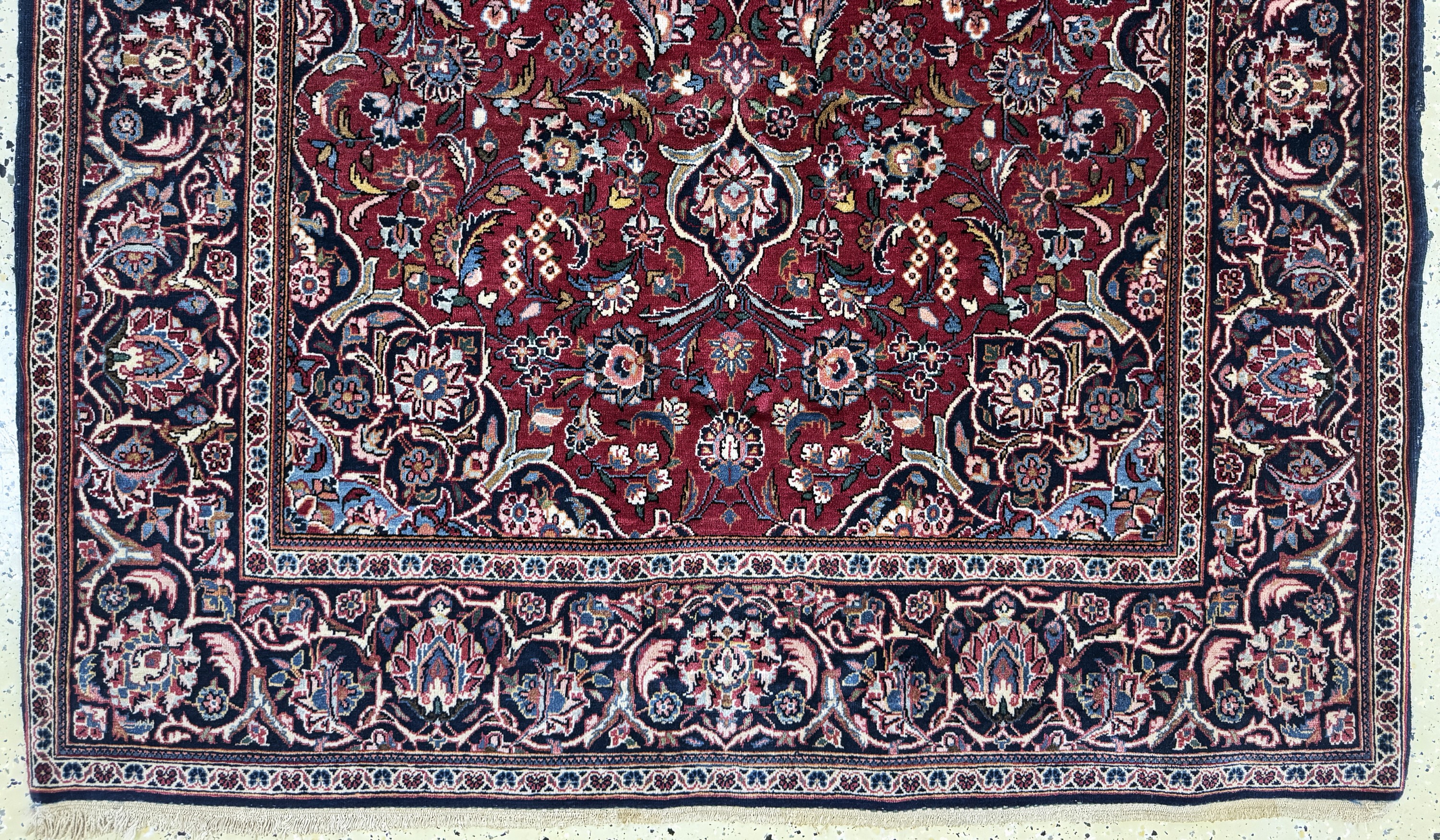Detail c: Keschan Kork alt, Persien, Anfang 20.Jhd, Korkwolle auf Baumwolle, ca. 220 x 140 cm, EHZ: 2