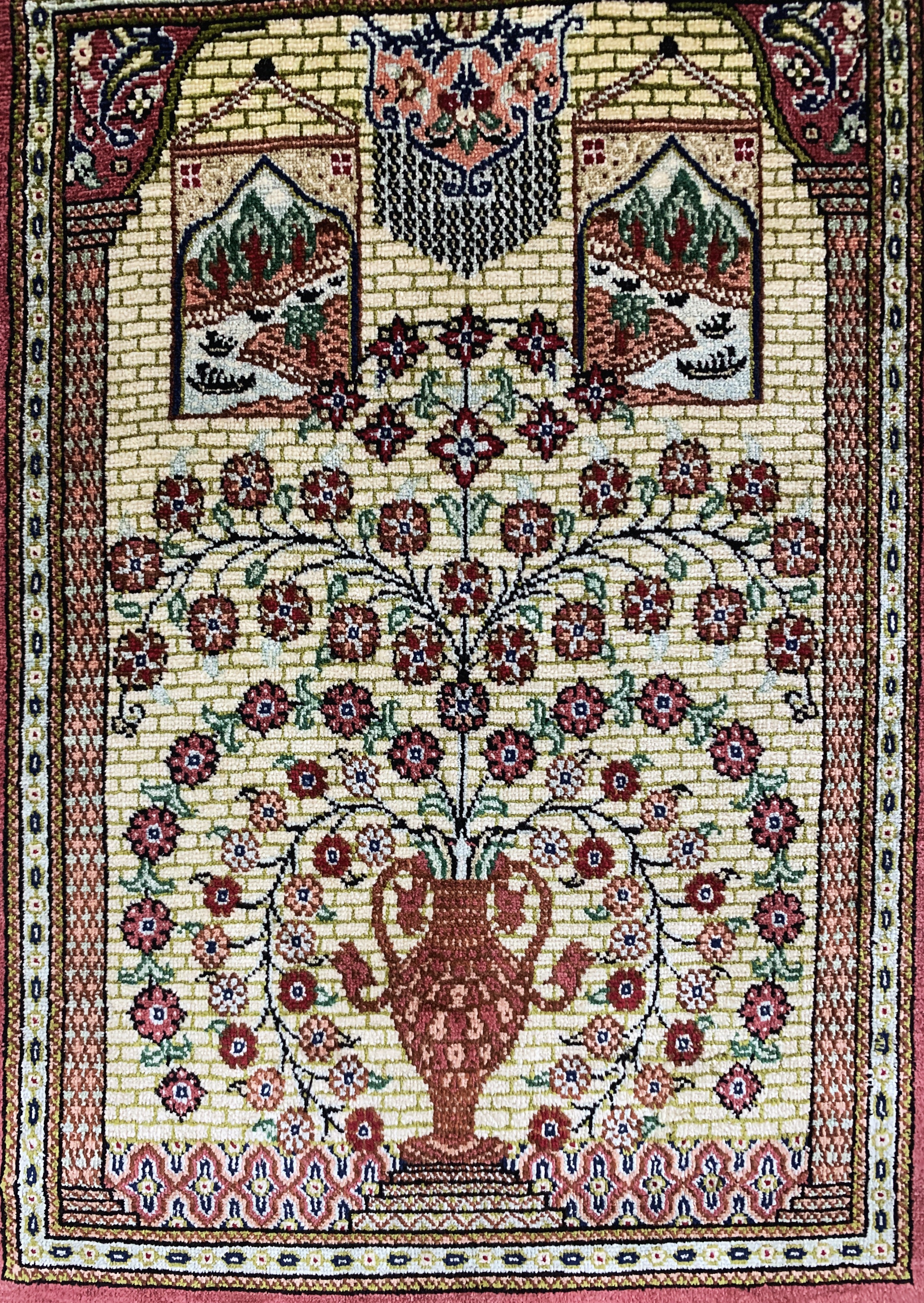 Detail a: 2 Lots Ghom Seide, Persien, Ende 20.Jhd, reine Naturseide, ca. 42 x 30 cm, EHZ: 1-2